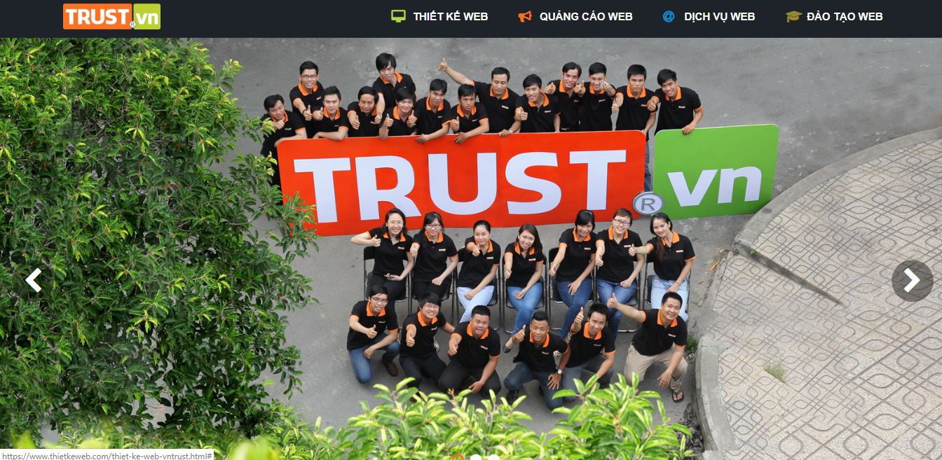 công ty thiết kế website chuẩn SEO Trust.vn