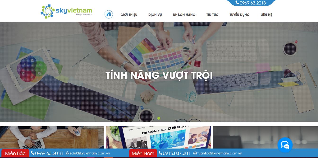 Thiết kế website Sky VIetnam