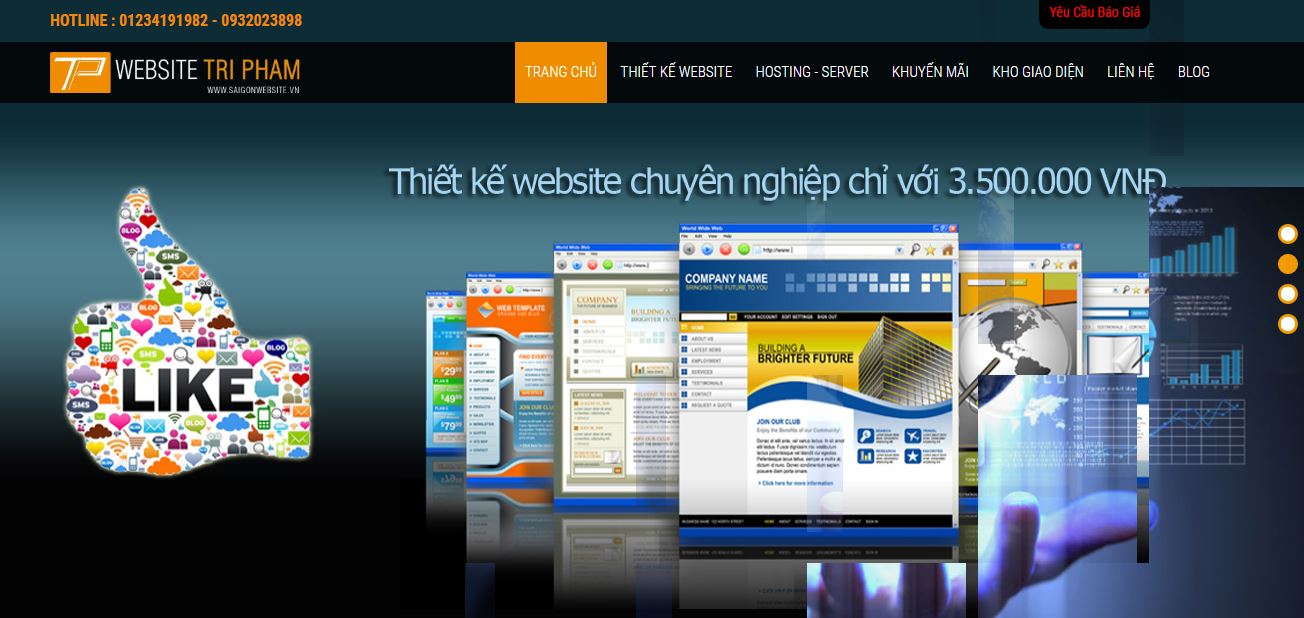 Thiết kế website Trí Phạm