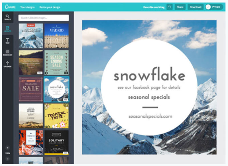 Canva-workscreen