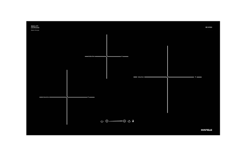Bếp điện từ Hafele 3 vùng nấu HC-I773D